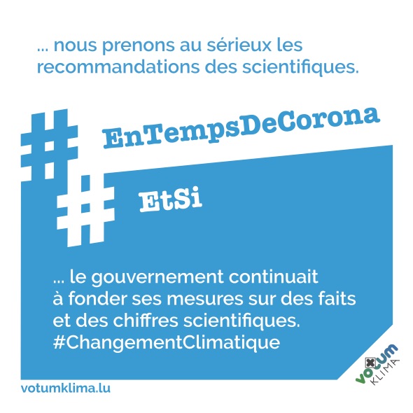 #Et si … le gouvernement continuait à fonder ses mesures sur des faits et des chiffres scientifiques